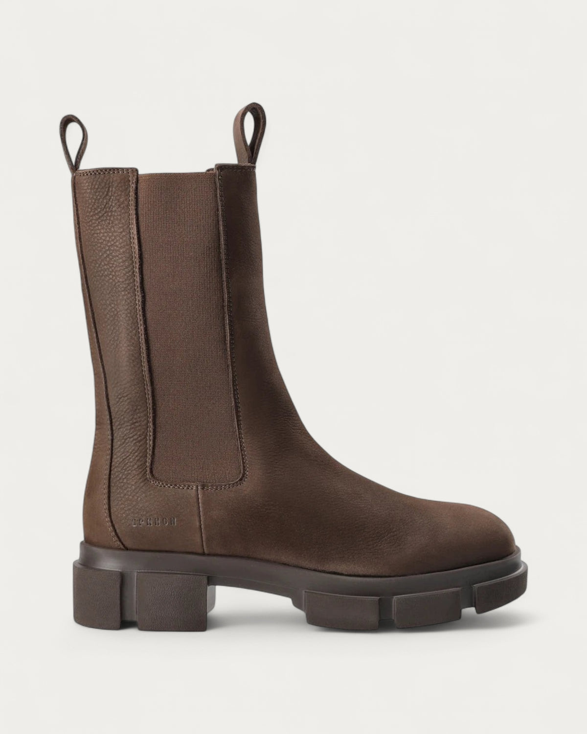 Copenhagen Studios Nubuck Chelsea Boot In Chocolate - view 1