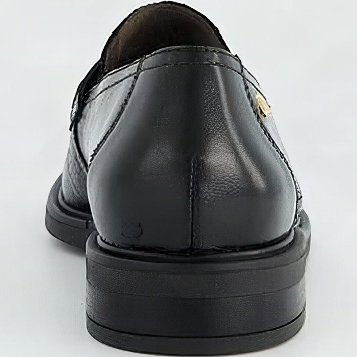 Paul Green Classic Black Glossy Loafer, back view