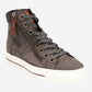 Paul Green Charcoal High Top Leather Sneaker, view 2