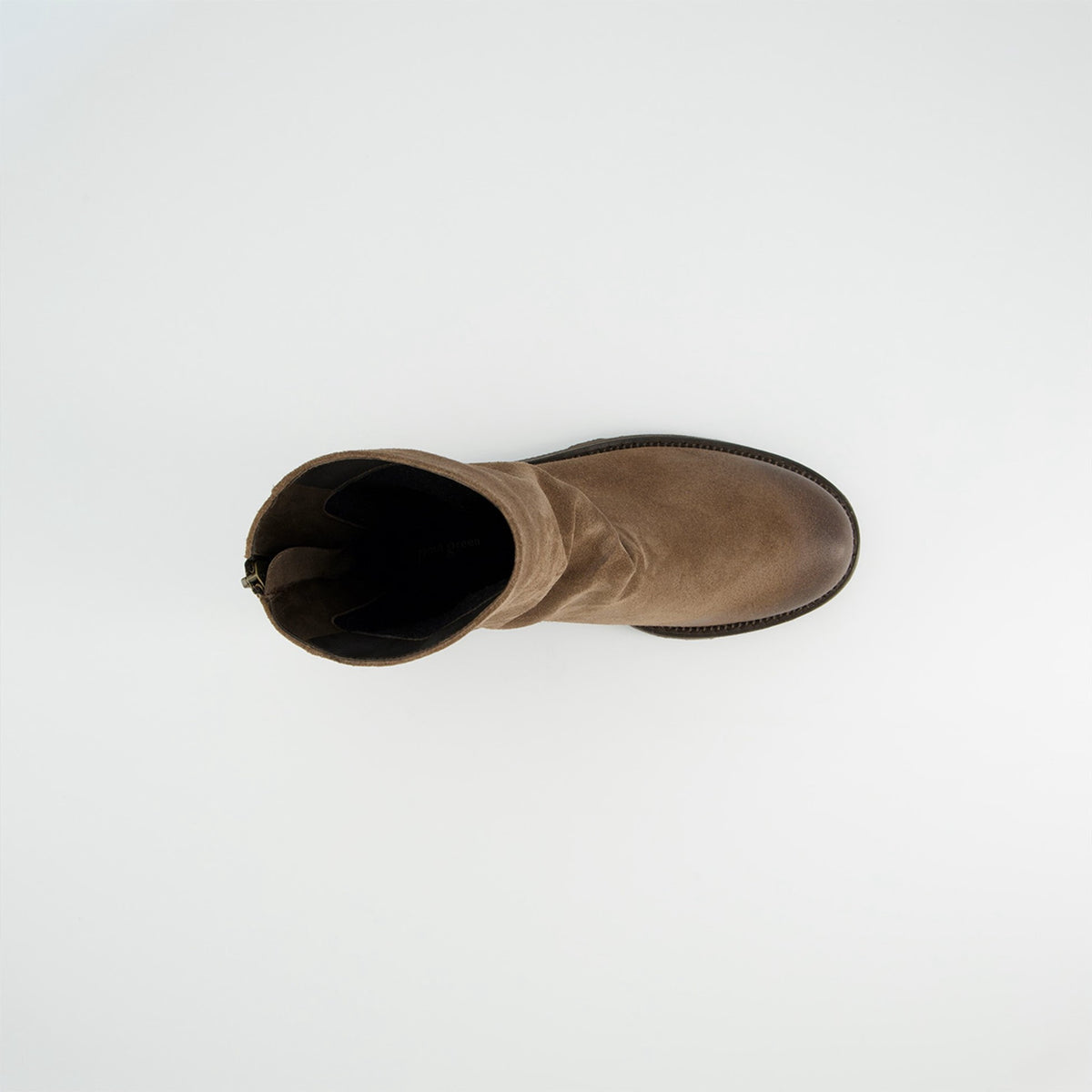 Paul Green Slouch Suede Boot With Lug Sole, view from above