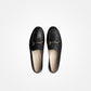 Black Loafer With Gold Buckle