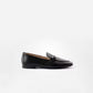 Black Loafer With Gold Buckle