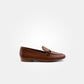 Cognac Loafer With Gold Snaffle