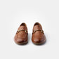 Cognac Loafer With Gold Snaffle