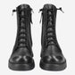 Bungee Lace Boot In Black Leather