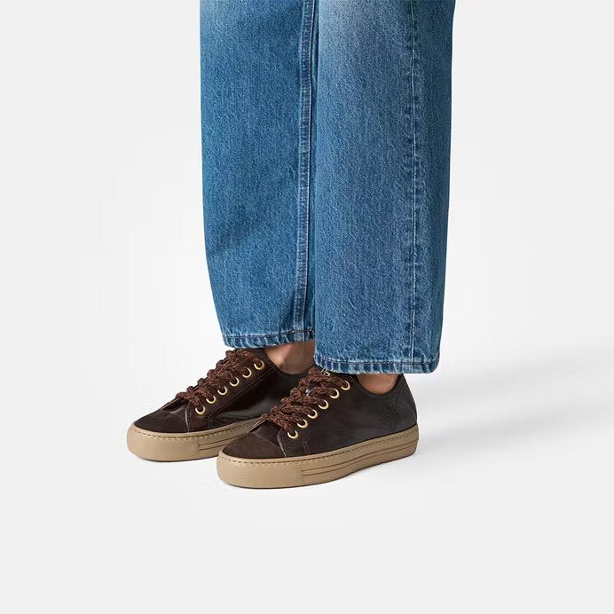 Brown Sneaker With Side Zip