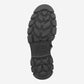 Bungee Lace Boot In Black Leather