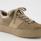 Platform Sneaker Beige Suede