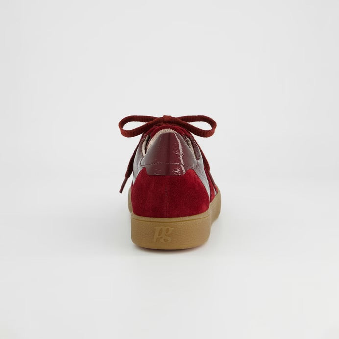 Gum Sole Sneaker In Bordeux