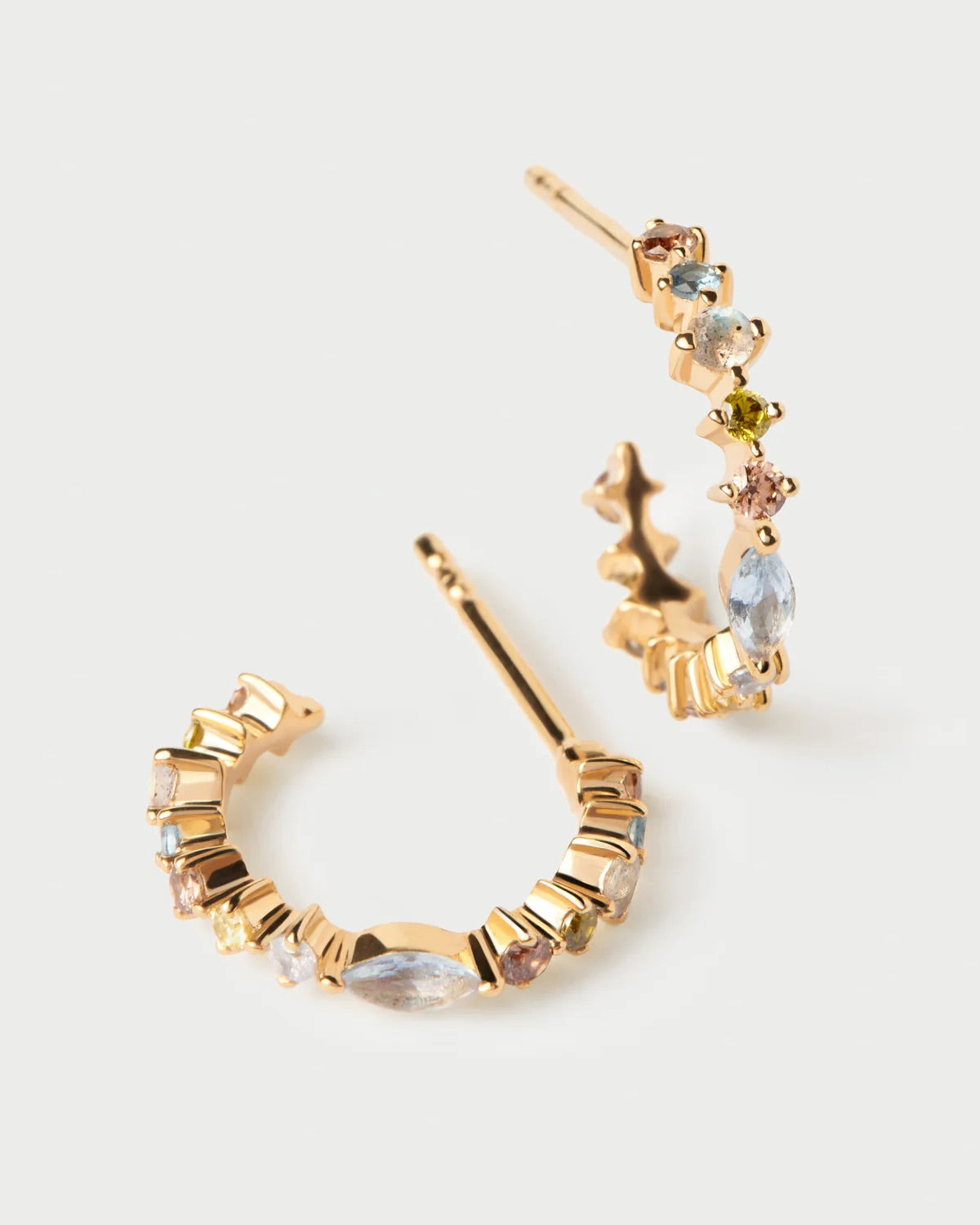 PDPAOLA Lotus Small Hoop Earrings - view 1