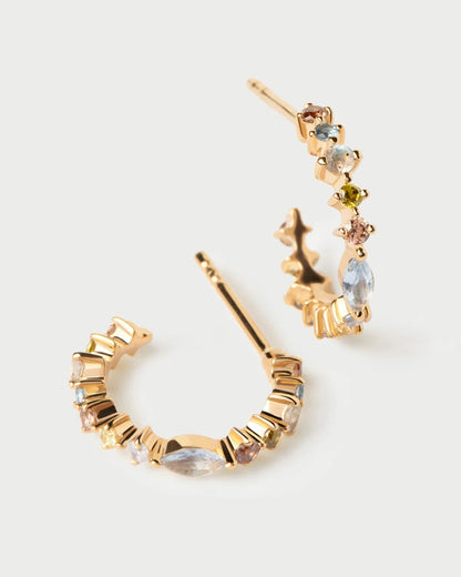 PDPAOLA Lotus Small Hoop Earrings - view 1