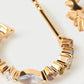 PDPAOLA Lotus Small Hoop Earrings - view 4