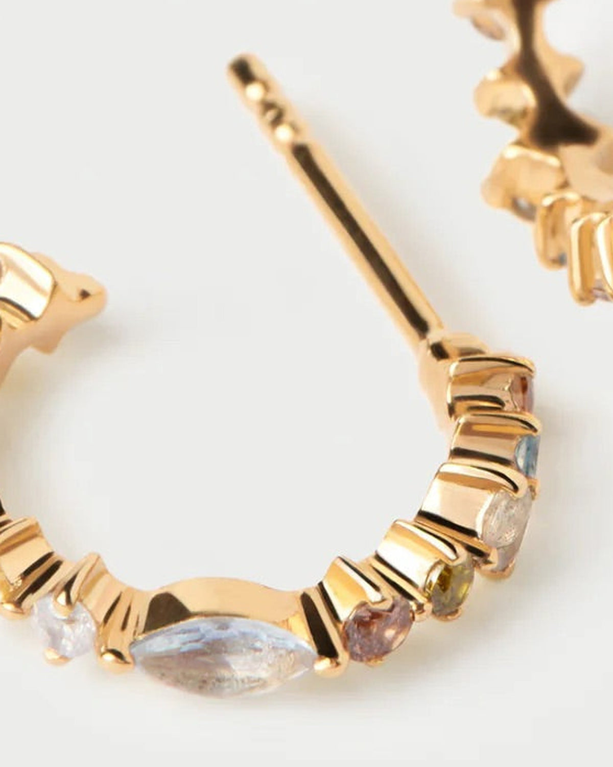 PDPAOLA Lotus Small Hoop Earrings - view 4