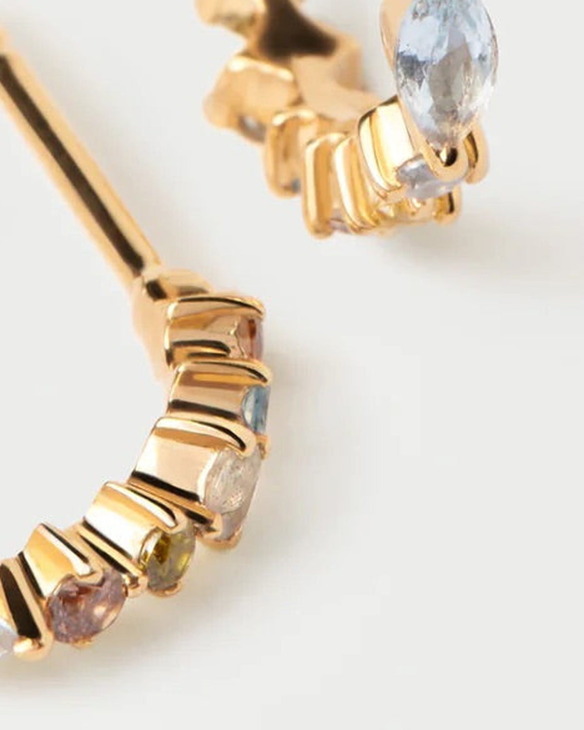 PDPAOLA Lotus Small Hoop Earrings - view 5