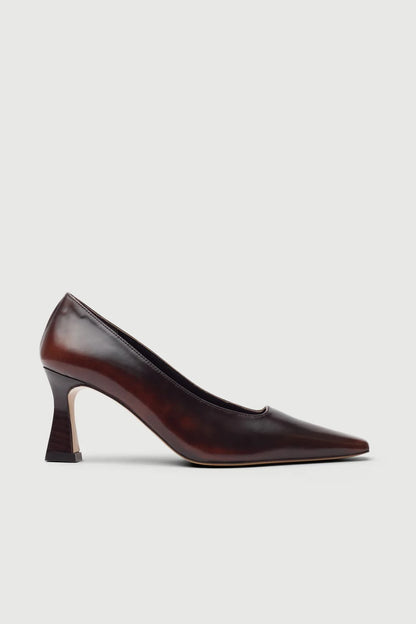 Petra Brown Leather Heel