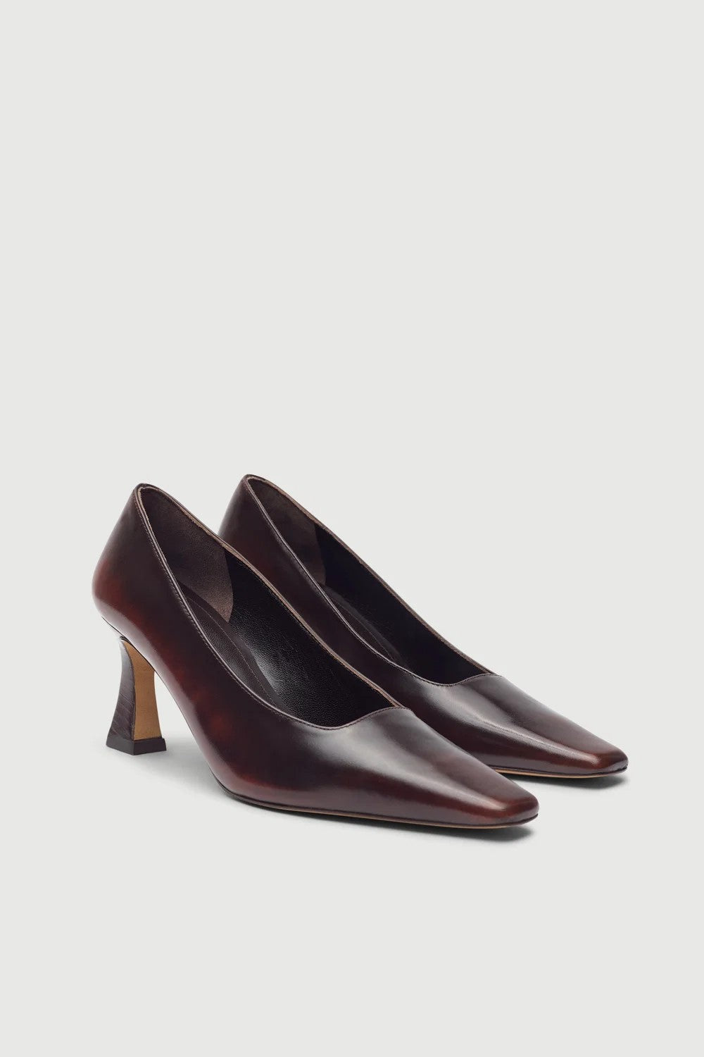 Petra Brown Leather Heel