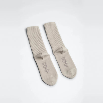 Aydo Studios Copenhagen Pigeon socks, overhead flat lay
