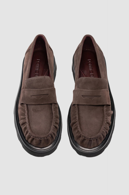 Suede Rffle Loafer