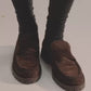 CPH848 Suede Chocolate Penny Loafer