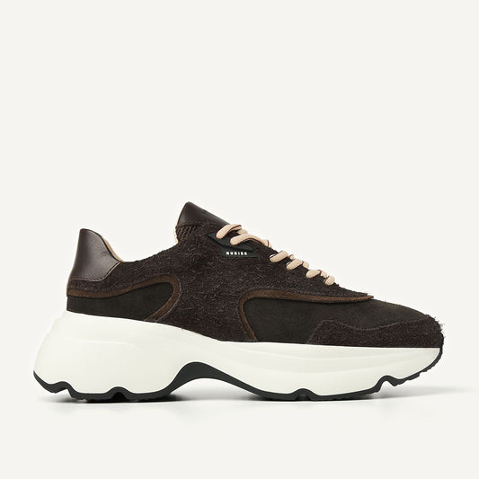 Rossy Sneaker In Brown Suede