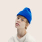 BEANIE IN AZURE BLUE