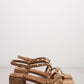 Suede Block Heel Sandal With Studs
