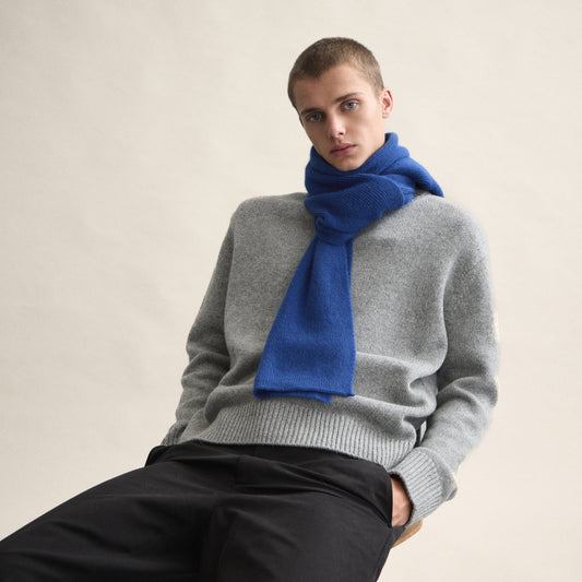 Ribbed Scarf In Marin