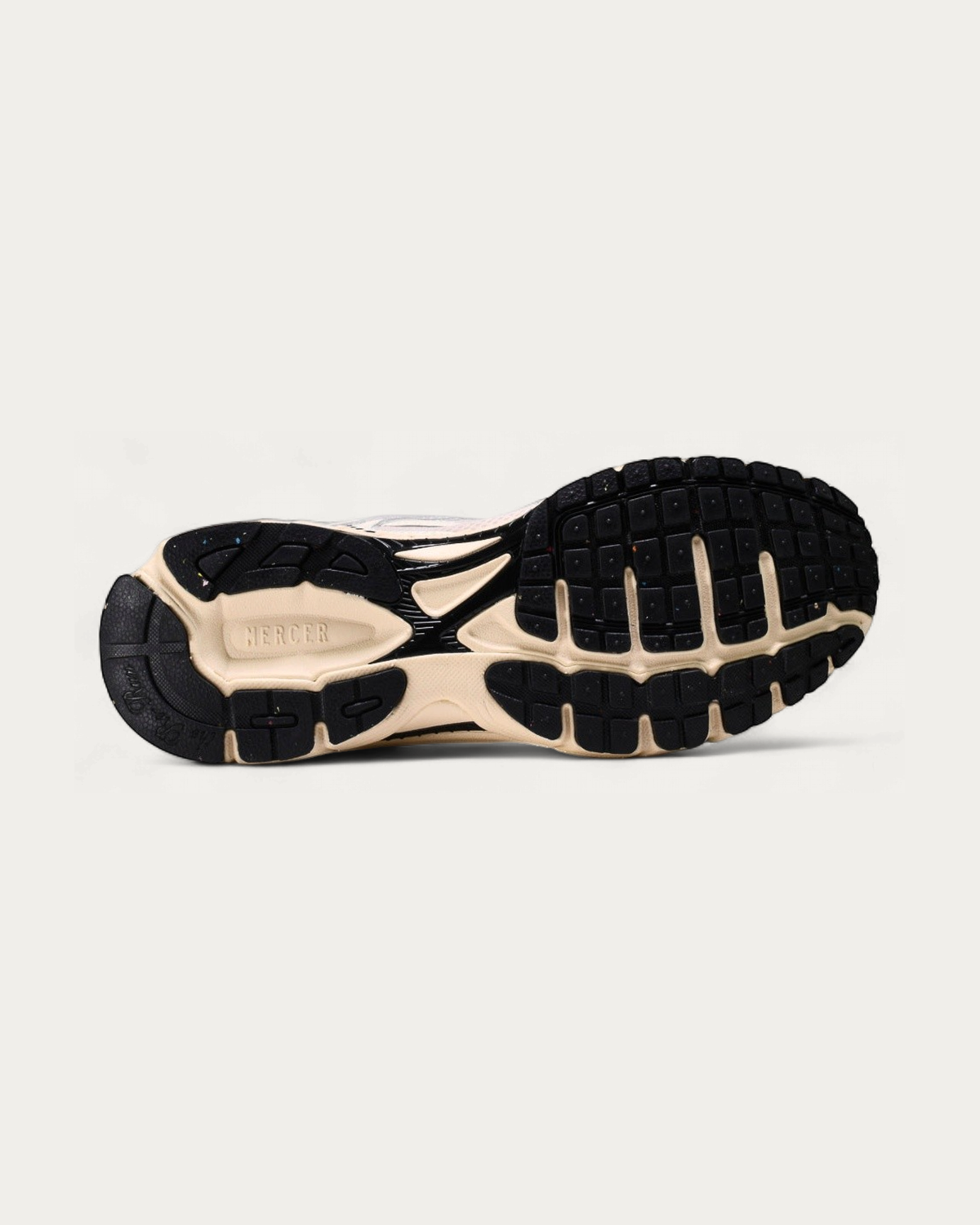 The Mercer Brand Re-Run Classic Off White Sneaker, outsole
