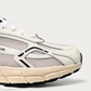 The Mercer Brand Re-Run Classic Off White Sneaker, toe detail