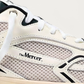 The Mercer Brand Re-Run Classic Off White Sneaker, upper detail