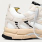 The Mercer Brand Re-Run Desert Off White Sneaker, heel detail