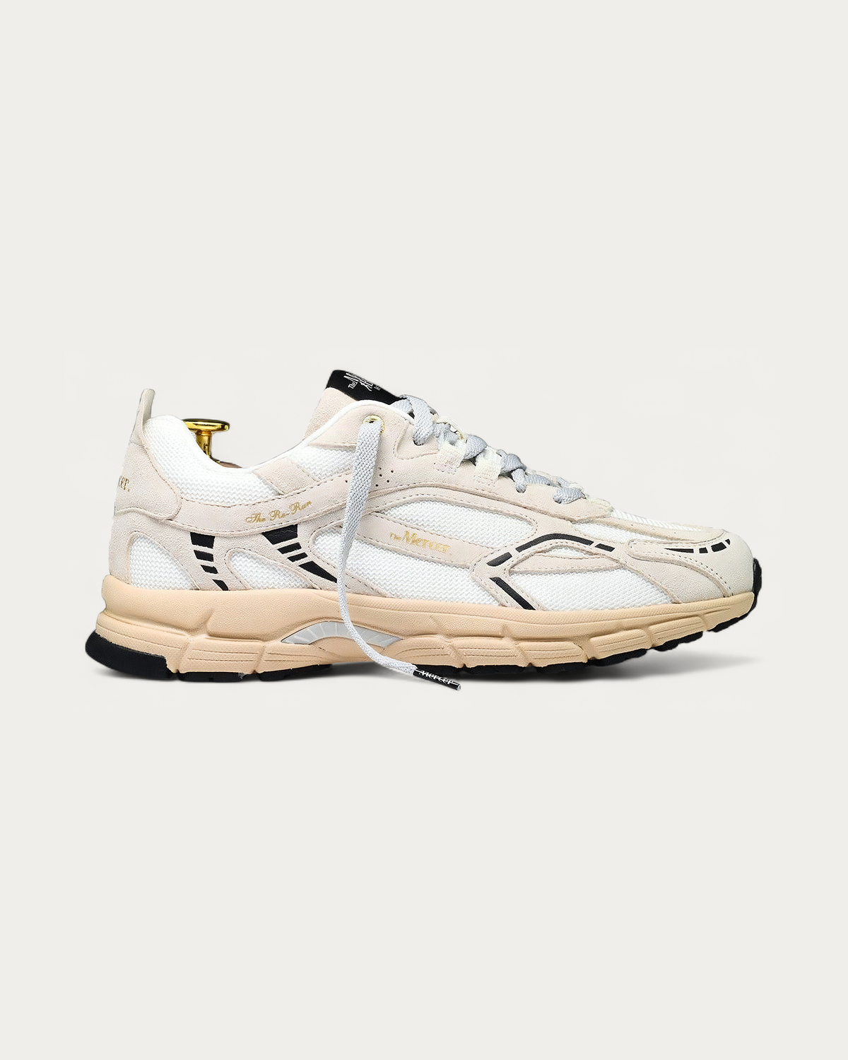 The Mercer Brand Re-Run Desert Off White Sneaker, side profile