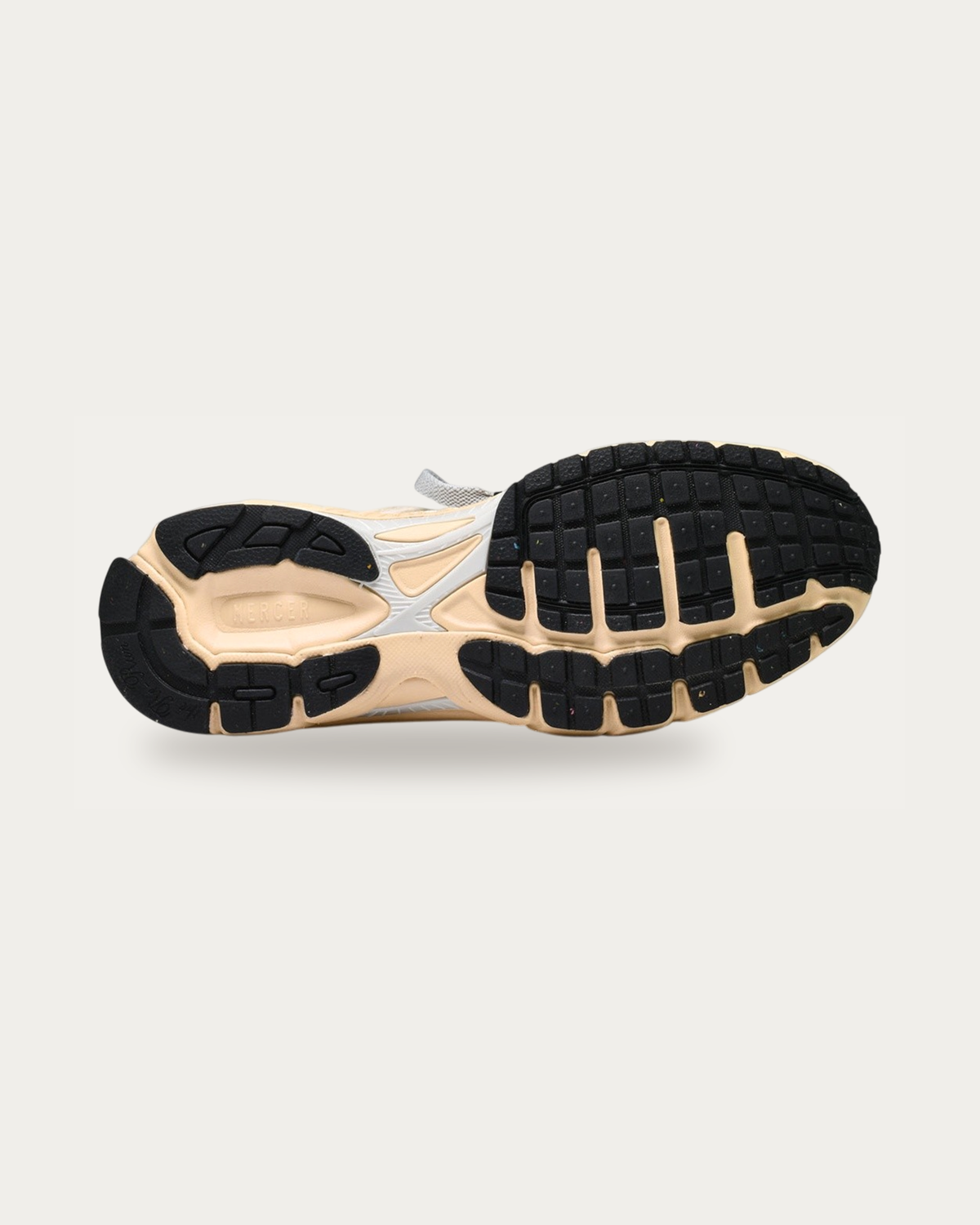 The Mercer Brand Re-Run Desert Off White Sneaker, outsole