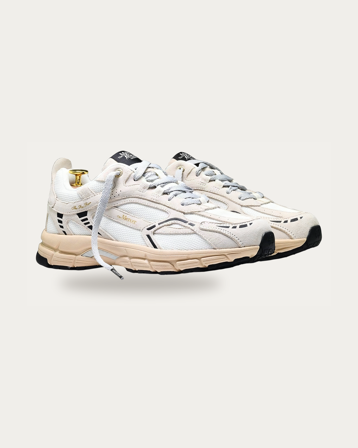 The Mercer Brand Re-Run Desert Off White Sneaker, three-quarter view