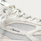 The Mercer Brand Re-Run Pineapple White Sneaker, upper detail
