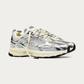 The Mercer Brand Re-Run Silver Sneaker, three-quarter view