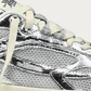 The Mercer Brand Re-Run Silver Sneaker, upper detail