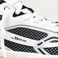 The Mercer Brand Re-Run White Silver Black Sneaker, upper detail