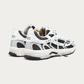 The Mercer Brand Re-Run White Silver Sneaker, back view