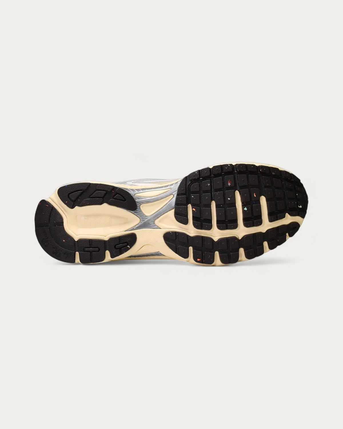 The Mercer Brand Re-Run White Silver Sneaker, outsole