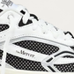 The Mercer Brand Re-Run White Silver Sneaker, upper detail