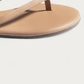 TKEES Foundation Cocobutter Leather Flip Flop, toe detail