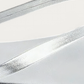 TKEES Metallics Fairylust Silver Leather Flip Flop, strap and upper detail