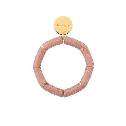 Flex Bracelet Blush Marble by Vanessa Baroni, front view on a white background