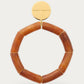 Flex Bracelet In Cognac Marble by Vanessa Baroni, product photo on a soft off-white background
