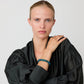 Mini Beads Flex Bracelet Teal Marble by Vanessa Baroni, worn on a model's wrist