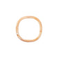 Soft Edge Bangle In Creme Brulee Marble by Vanessa Baroni, front view on a white background