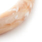 Close-up of the Soft Edge Bangle In Creme Brulee Marble by Vanessa Baroni showing the marbled finish of the bangle