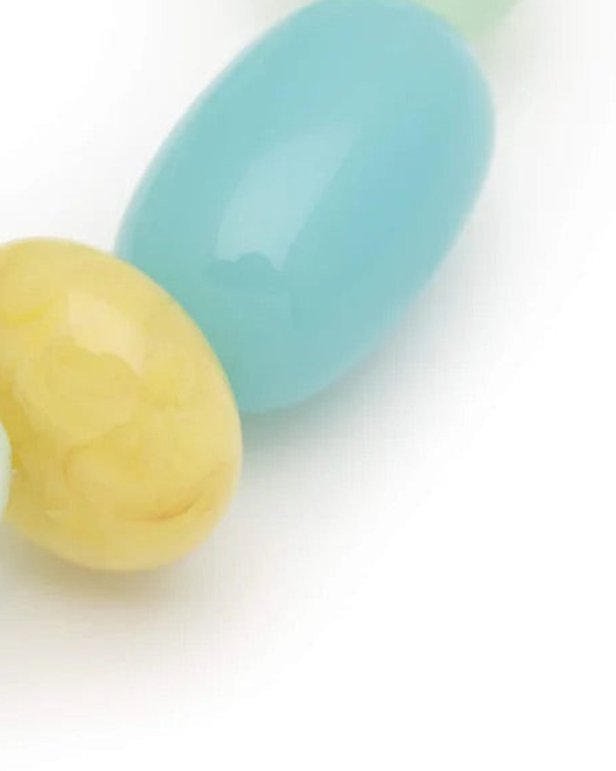 Close-up of the Unique Bracelet In Cloud Marble by Vanessa Baroni showing the beads