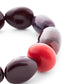 Close-up of the Unique Flex Bracelet Aubergine by Vanessa Baroni showing the beads